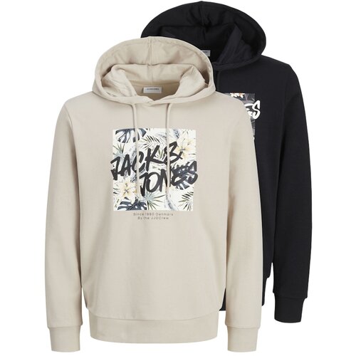 Jack & Jones set muških dukseva 12277450, 2 komada, Bež i crni Slike
