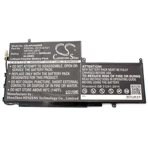 VHBW Baterija za HP Spectre X360 15-AP, 5600 mAh