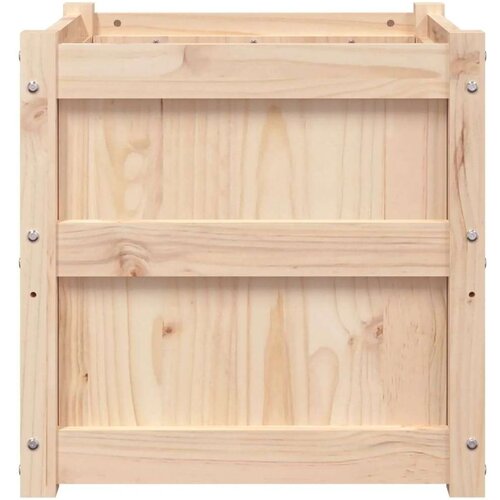 VidaXL Vrtna sadilica 50 x 50 x 50 cm od masivne borovine Slike