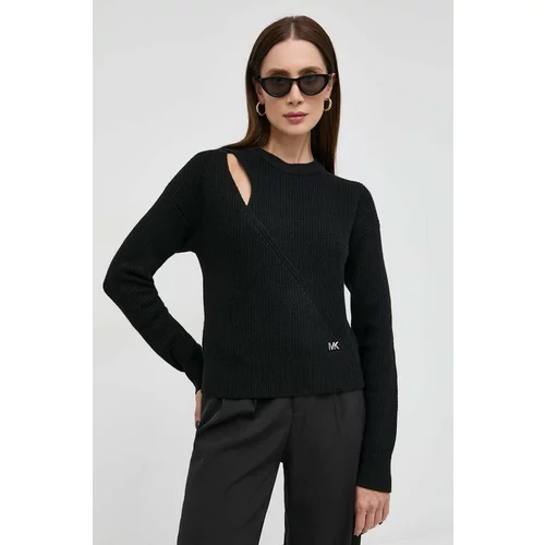 Michael Kors Vuneni pulover za žene, boja: crna, topli