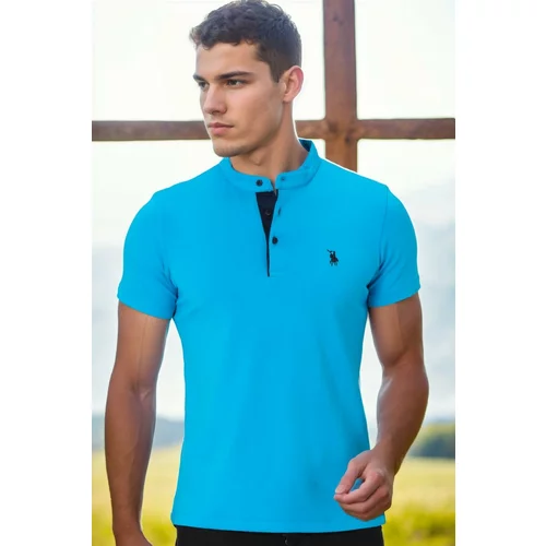 Dewberry T8560 T-SHIRT-TURQUOISE -1