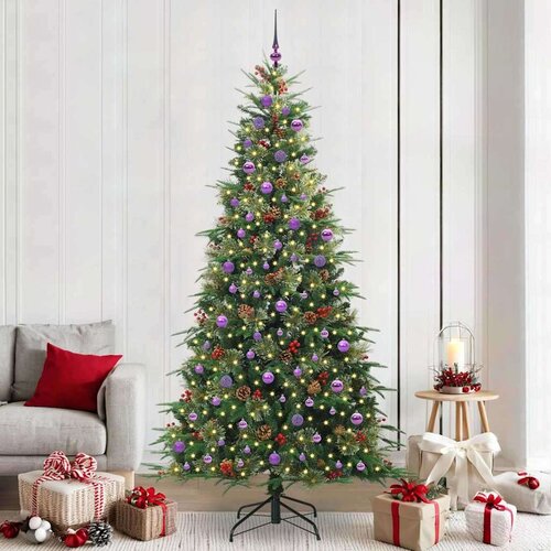  Umetno Zložljivo Božično Drevo Zelena 240 cm PE in PVC, (5000065895) Cene