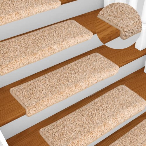  Prostirke za stepenice 15 kom 65x21x4 cm zlatne pravokutne rubove Cijene
