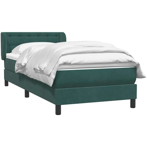 Box Spring krevet s madracem tamnozeleni 80x220 cm bar&amp;scaron;un Slike