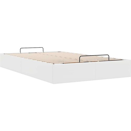 VidaXL okvir kreveta bez madraca bijeli 120x190 cm od umjetne kože Slike