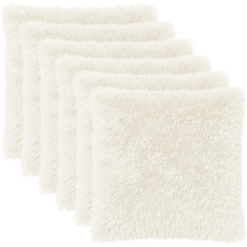  Presvlaka za jastuk 6 pcs HEERLEN Bijela 65 x 65 cm PV flis Cijene