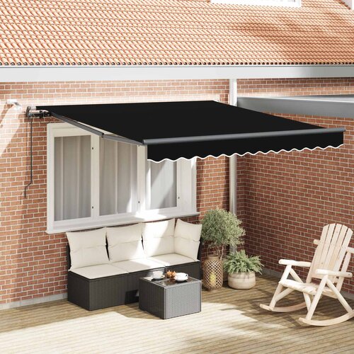  Tkanina za tende s Crna 300 x 250 cm Poliester Cijene