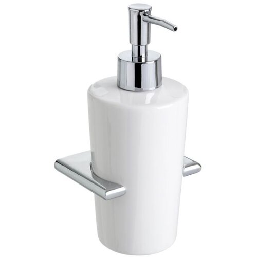 Tatay dozer za tečni sapun zidni ronda 9,5X8,5X20Cm inox keramika Slike