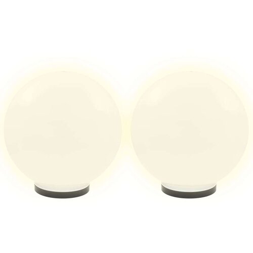 VidaXL LED okrogle svetilke 4 kosi krogle 40 cm PMMA Slike