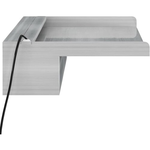  Prelijevajući vodopad RGB LED od nehrđajućeg čelika 60 cm Slike