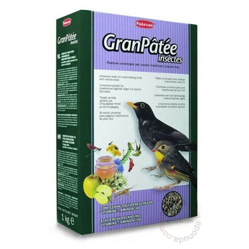 Padovan hrana za insektojede i voćojede Gran Patee Insectes, 1kg Cene