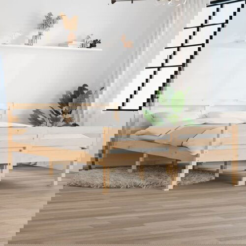 Furnova Posteljni okvir iz trdnega lesa 140x190 cm, (21937899) Slike