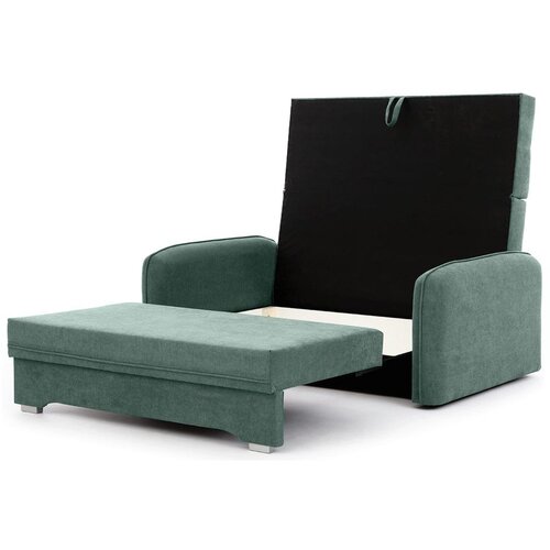 ELTAP Zelena sklopiva/s prostorom za odlaganje sofa od &amp;scaron;enila 155 cm Laine &amp;ndash; Slike