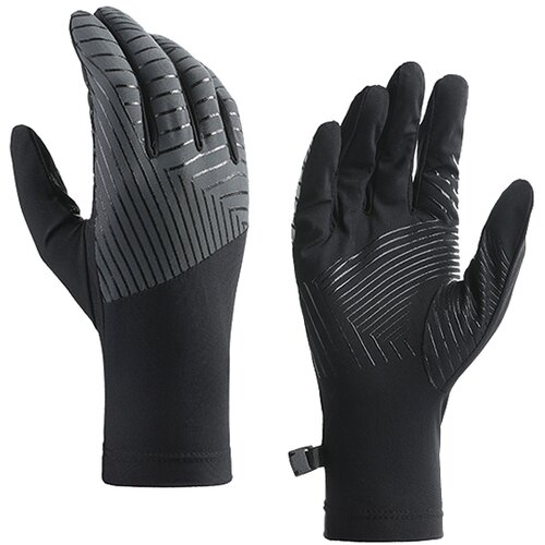 INF unisex kolesarske rokavice - karbonsko črne m, (21541348) Cene
