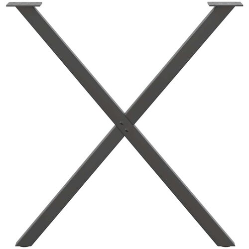 VidaXL Noge blagovaonski stol X-oblika 2 kom 80x(72-73) cm čelik Slike