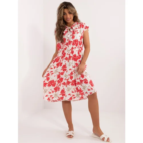 Italy Moda Dress-DHJ-SK-5095.21-white-red