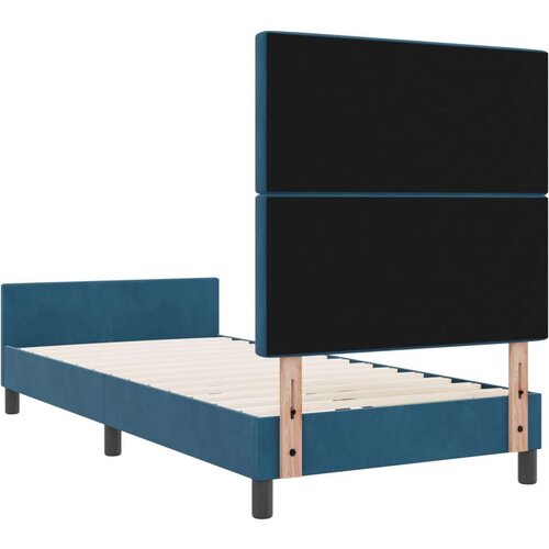 VidaXL krevetni okvir tamnoplave boje 100x200 cm od bar&amp;scaron;una Slike
