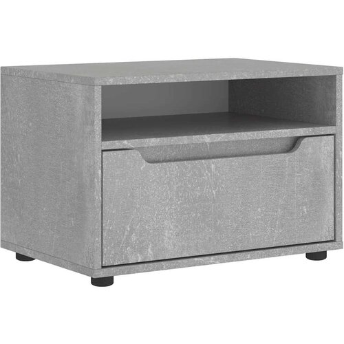 Maison Chic TV omarica - TV enota - Televizijska omarica VISNES Betonsko siva 60x40x38 cm Inženirski les, (21698720) Slike
