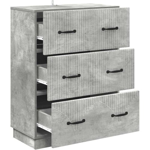  Ormar s ladicama Betonska siva 66 x 34 5 x 87 cm - Betonska siva Slike