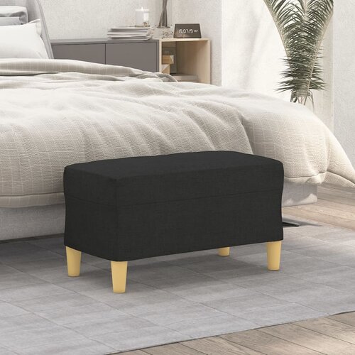 vidaXL Klop črna 70x35x41 cm blago Cene