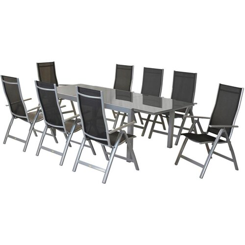 Gardenson Vrtni Set Carrara, 9-Delni, Raztegljiva Miza Cene