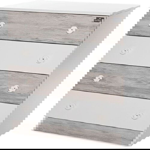 Lorelli DRESSER NEW Dječja Komoda White/Artwood New Slike