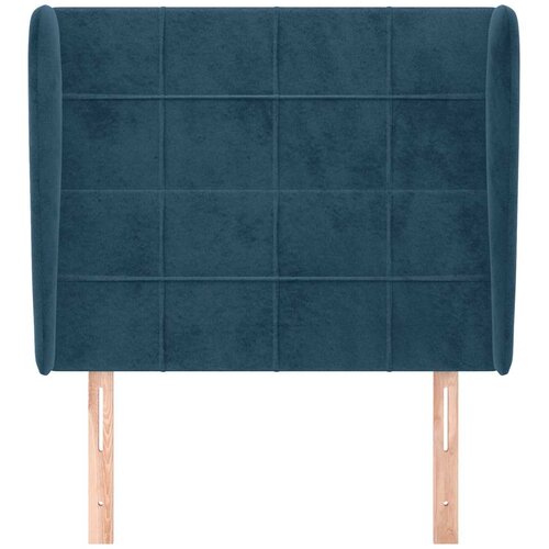  Uzglavlje s u&amp;scaron;ima tamnoplavo 83 x 23 x 118/128 cm bar&amp;scaron;unasto Slike