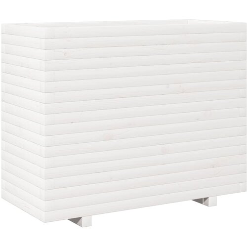 Maison Chic Vrtno cvetlično korito - Cvetlični Lonec belo 90x40x72,5 cm trdna borovina, (21788868) Cene