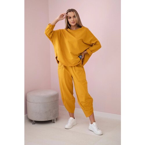 Kesi Mustard cotton tracksuit Cijene