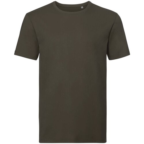 RUSSELL Olive Men's T-shirt Pure Organic Cene