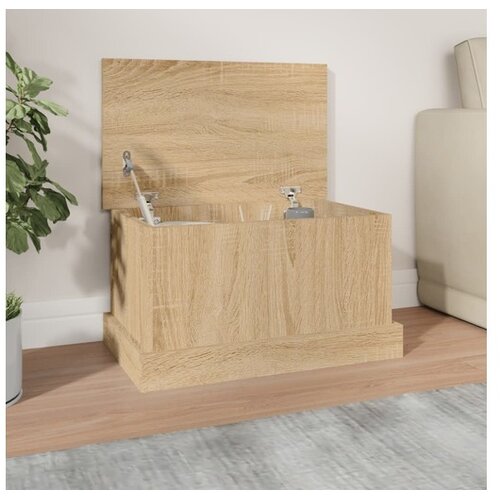 vidaXL Kutija za pohranu boja hrasta 50 x 30 x 28 cm konstruirano drvo Cene