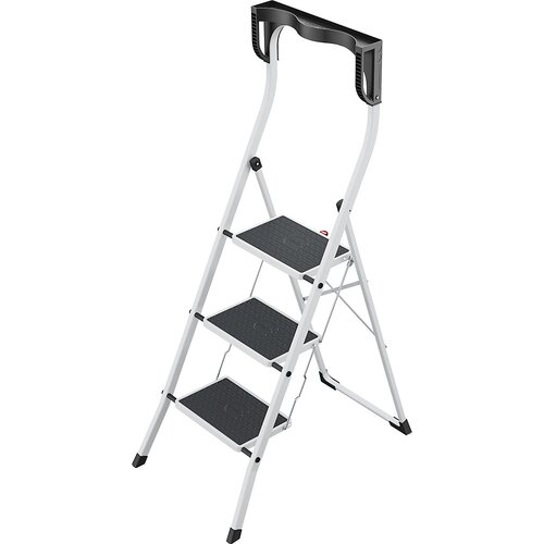 Hailo Zložljive stopnice K75 ComfortLine, jeklo, nosilnost 150 kg, 3 stopnice, pohodna višina 690 mm Cene