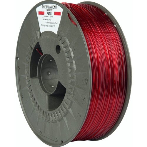 The Filament PETG Transparent Red, 1.75 mm / 1000 g Slike