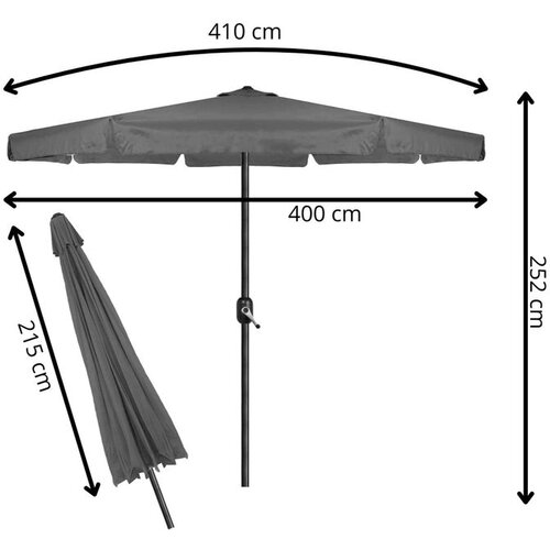  Vrtni suncobran Gu0040 400 cm Slike