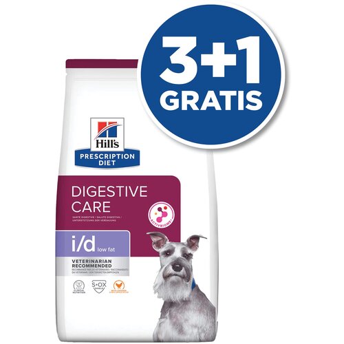 Hill’s prescription Diet Dog I/D Low Fat 12kg 3+1 GRATIS Cene
