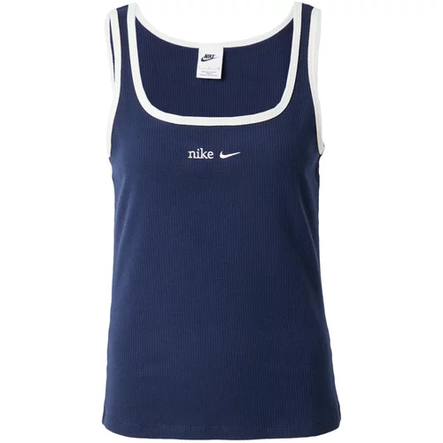 Nike Sportswear Top mornarsko plava / bijela
