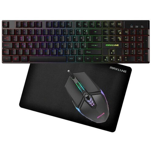 Maxline gaming set combo 3U1(miš+tipkovnica+podloga) SW-GKC002 Cene