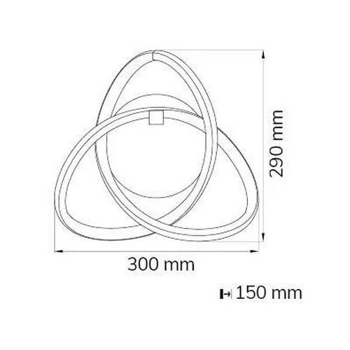 Wofi 4134.01.88.9000 - led zidno svetlo indigo LED/14W/230V Slike