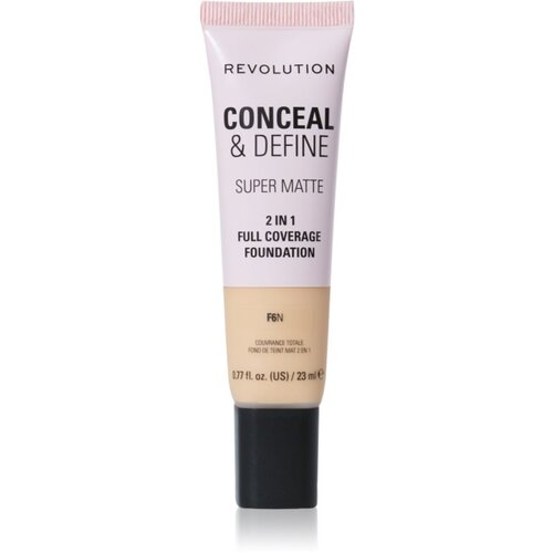 Makeup Revolution Conceal &amp;amp; Define matirajoči tekoči puder odtenek F6N 23 ml Slike