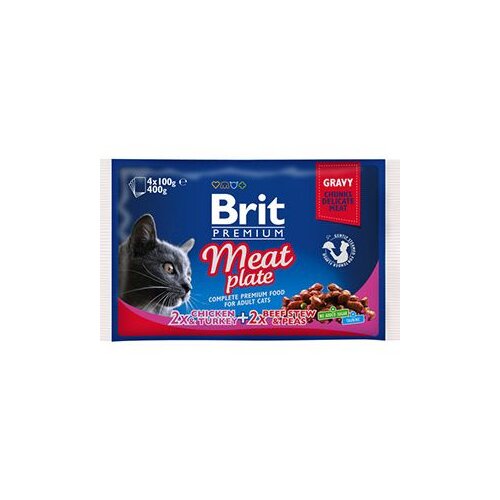  Hrana za mace BRIT premium Pouches gov.pil.4x100g Slike