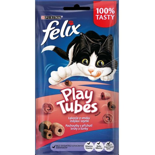 Purina Felix FELIX Play Tubes Puran, &Scaron;unka - mačja poslastica - 50 g, (21385668) Cene