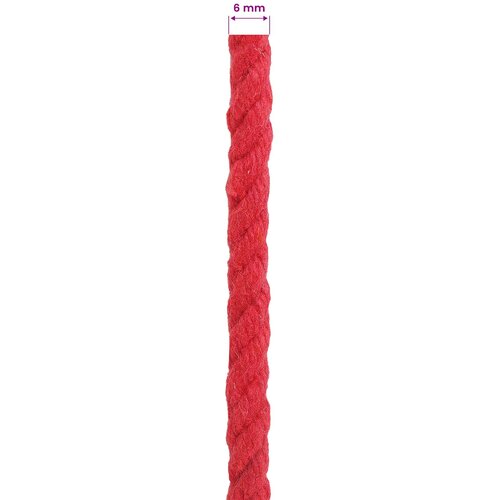  Konop Crvena 0,6 x 0,6 x 10000 cm Pamuk Slike