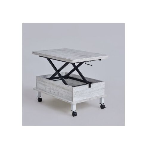 Hanah home Stol za dnevni boravak Helsinki, 90x40x60 cm, Prljavobijela Slike