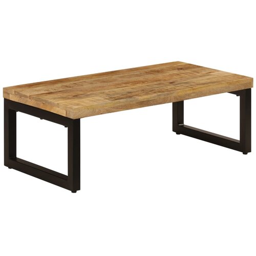 The Living Store Klubska mizica 100x50x35 cm trden mangov les in jeklo - Klubska Mizica, (21574243) Slike