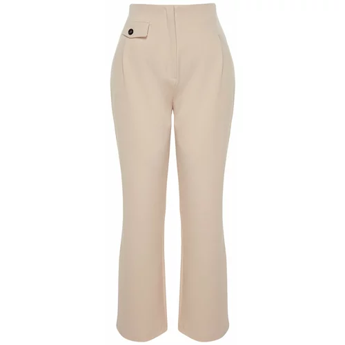 Trendyol Curve Cream Pocket Detailed Woven Trousers