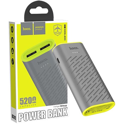 hoco. Punjač prijenosni za mobitele, 5200 mAh, 1.0 A/1.0A – B31C Sharp Powerbank Cijene