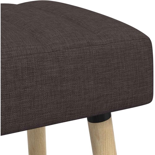  Klupa s utorima Tamno smeđa 60 x 40 x 45 cm Tkanina Slike