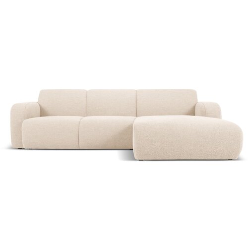 Micadoni Home Bež kutna garnitura od boucl&amp;eacute; tkanine (s desnim kutom) Molino &amp;ndash; Slike