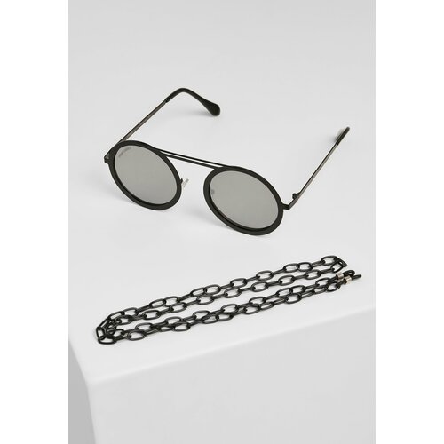 Urban Classics Accessoires 104 Chain sunglasses silver mirror/black Slike