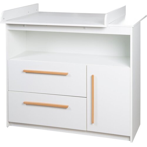Roba Bela nizka otro&amp;scaron;ka komoda 107x98 cm Lilo &amp;ndash; Slike